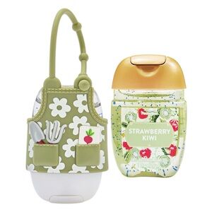 Bath & Body Works GARDEN APRON PocketBac Holder + STRAWBERRY KIWI PocketBac 🍓🥝